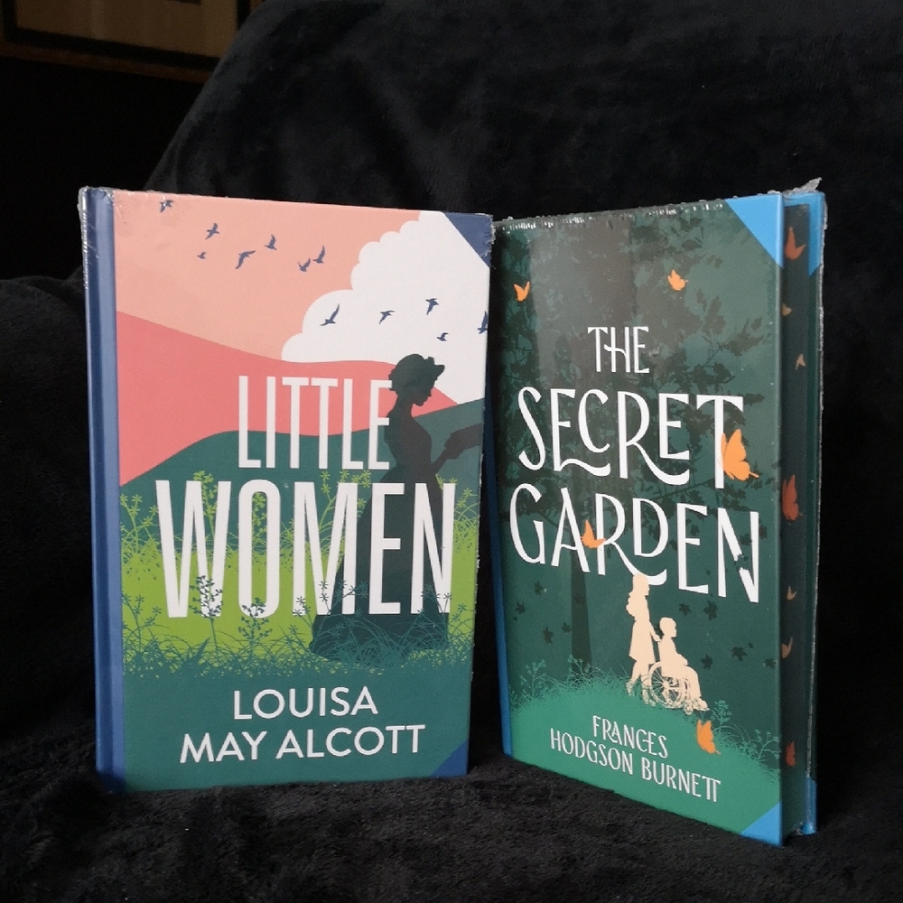 Set of Two Sealed Hardcover Little Women & The Secret Garden Stamped Page Edges